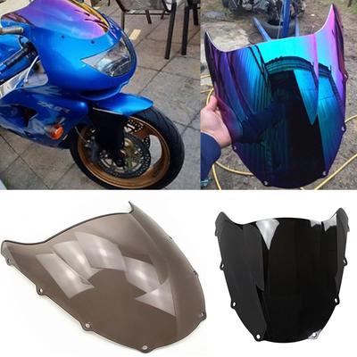Motorcycle Double Bubble Windshield WindScreen Screen For 1998 1999 Kawasaki Ninja ZX-9R ZX9R ZX 9R ZX900C 900 C Black Iridium