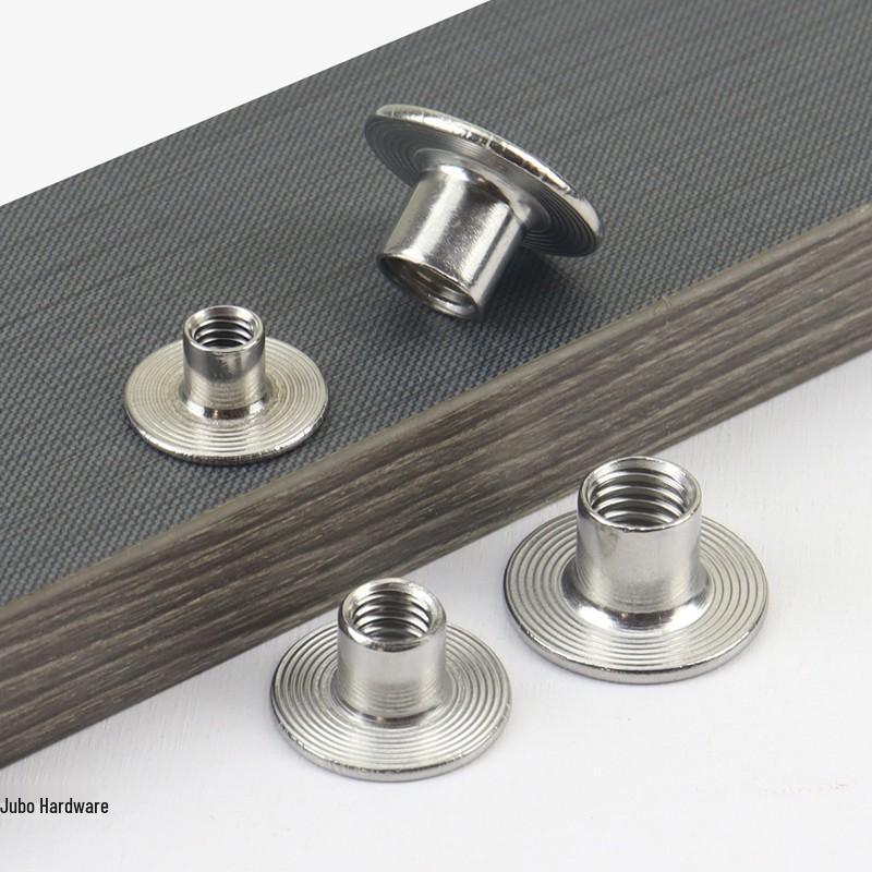 304 Rostfritt Stål Flänsad T-Mutter Stegad Svetsad Låsmutter 1/4 och 5/16 Tum