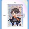 Harry Potter Laser Notizbuch Studentenjournal Hardcover Loseblatt Cartoon Anime