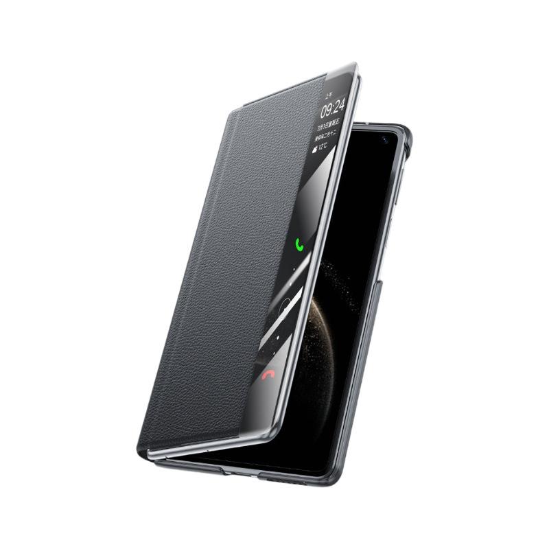 Suitable for Huawei MateX6 Mobile Phone Case Bracket Smart Window X6 Full-inclusive Anti-fall Folding Business Flip Leather Case
