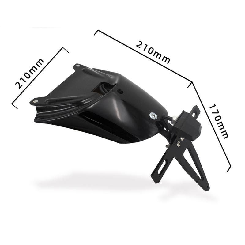 

Lexmoto Vendetta 250 Longjia Buccaneer 250 Black Plastic Motorcycle Rear Wheel Fender Splash Guard Mudguard Cover with Bracket Splash Guard