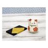 Craftsman House Good Luck Hand-Painted Maneki-Neko (Red Flower) Made in Japan