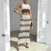 New Long Skirt Feminine Hollow Knitted Beach Skirt Seaside Vacation Dress