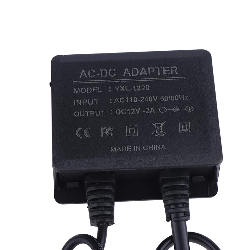 Dc 12V 2A Cctv Camera Power Adapter Waterproof Outdoor Power Supply Eu Plug Adapter Cctv Security Surveillance Camera Charger