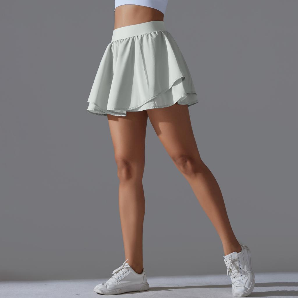 Cool Feeling, Sun Protection, Casual Tennis Skirt, Slimming, Sports Training, Inner Pocket, Anti Glare, Yoga And Fitness Skirt