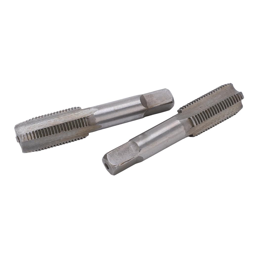 2Pcs Straight Flute Tap High Speed Steel   Hand Flute Tap Standard Screw Tapping Tool