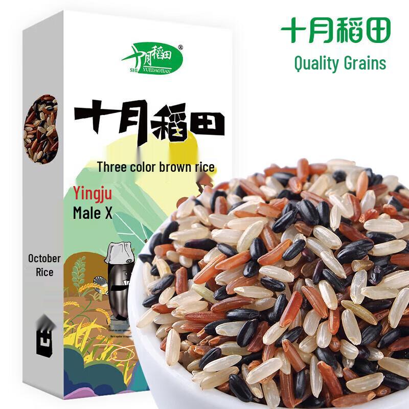October Rice Field Three-Color Brown Rice & Multi-Grain Porridge Mix