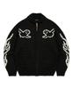 Mg Cowichan Zip-Up Knit Jacket - Black