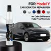 Pentru Tesla Model Y 1996-2026 Creion de Reparare Vopsea Auto Creion de Retușare Auto Negru Alb Agent de Reparare Vopsea Jantă Tesla Reparare Vopsea