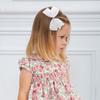 Trendy White Pearls Bow Hair Clips Sweet Beads Rhinestone Hairpin Bownot Barrette For Girl Children Korean Headdress Accessories