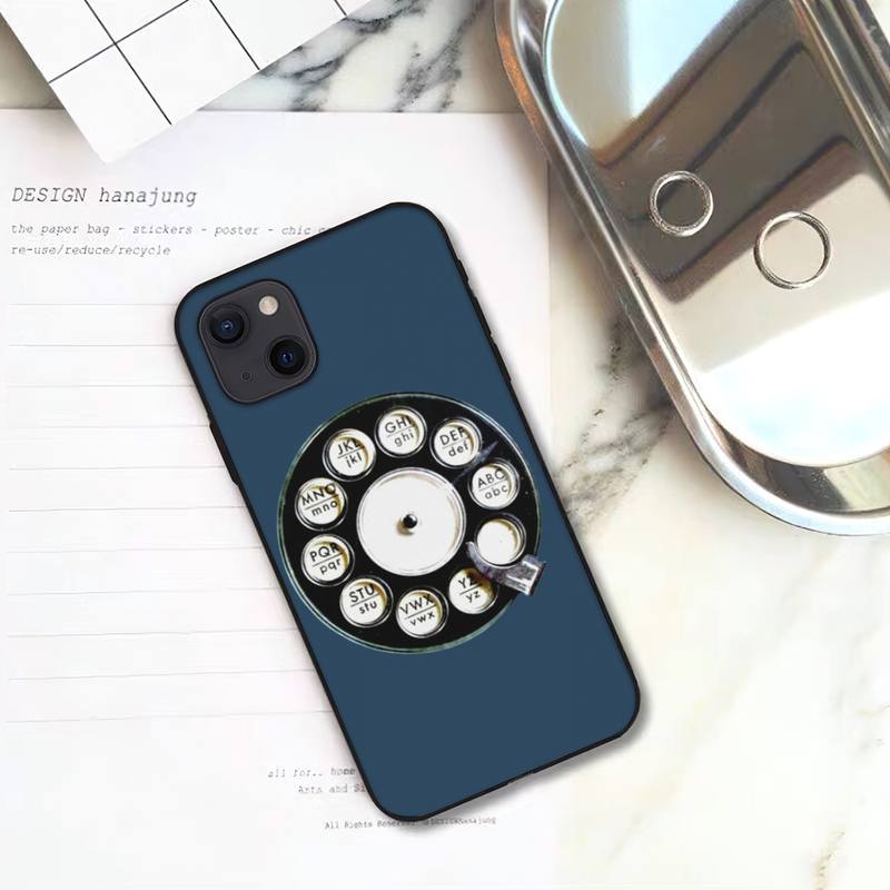 Custodia Telefono Rotante Stile Retrò Per iPhone 11 12 Mini 13 14 15 Pro XS Max X Plus SE XR Guscio
