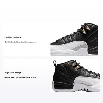 Air 12 Retro GS Playoff 2022 Kids Sneakers Black Varisty-Red White 153265-006