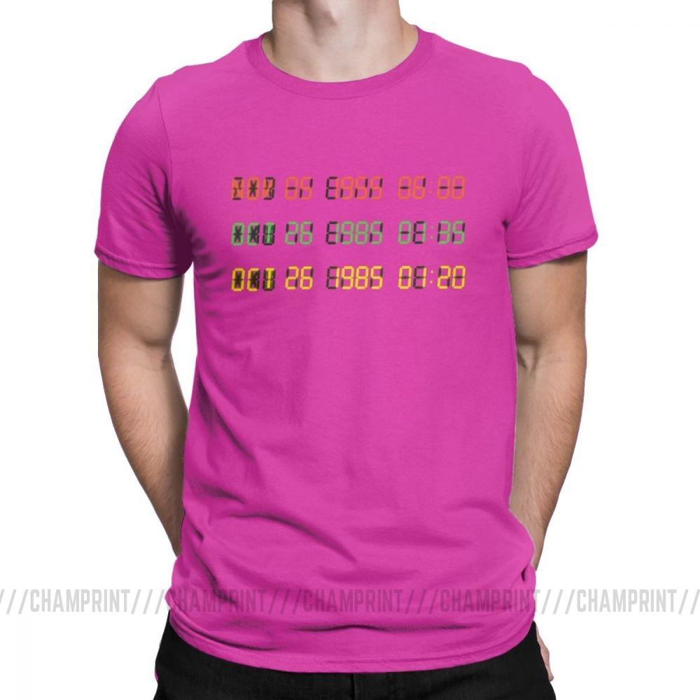 Time Circuits T Shirts Men Back To The Future Short Sleeve Tee Shirt Round Neck