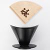 Disposable V Shaped Coffee Filter Paper 100 Sheets Natural Unbleached High Permeability Cone For Hand Drip Coffee Machine