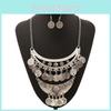 European Style Alloy Coin Pendant Necklace With Chain For Gifts And Travel