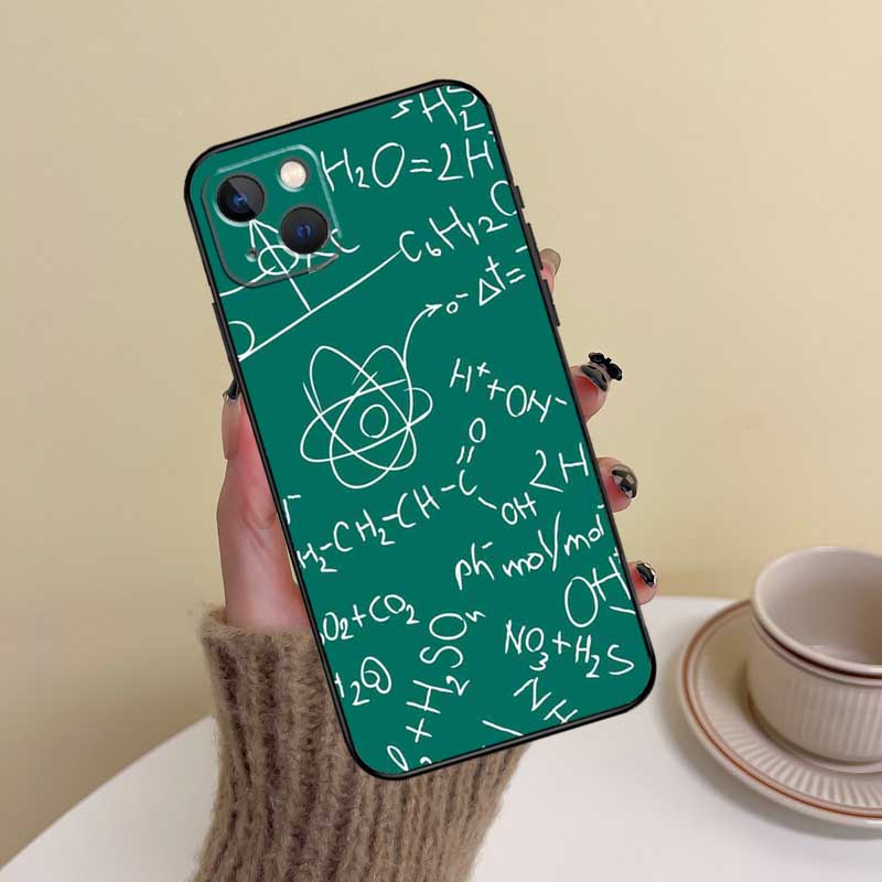 Biology and Chemistry Phone Case For iPhone 15 14 Plus 11 12 13 16 Pro Max Mini 7 8 X XR XS Max Cover