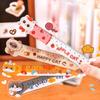 Office School Supplies Cartoon Cat Magnetic Bookmark Ruler Student Cute High Looking Girl Magnetic Kawai Stationery Small Gift
