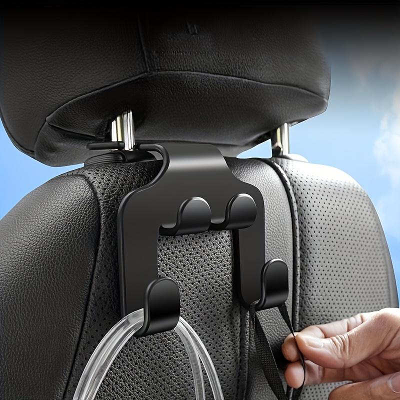 Car Headrest Hook, 2-in-1 Multi-functional Hook, Suitable for Car Seat Hooks, Rear Phone Stand, Durable Wallet Hook Stand