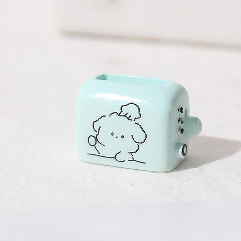 

1/2 шт. кукольный домик мини имитация тостов хлебопечка еда игровое украшение модель своими руками миниатюры реквизит для сцены аксессуары из смолы