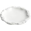 Rockpattern Skirt Plate Household Ceramic Flat Plates Vegetable Shallow Hotel Tableware INS Style Western Food Kitchen Plate