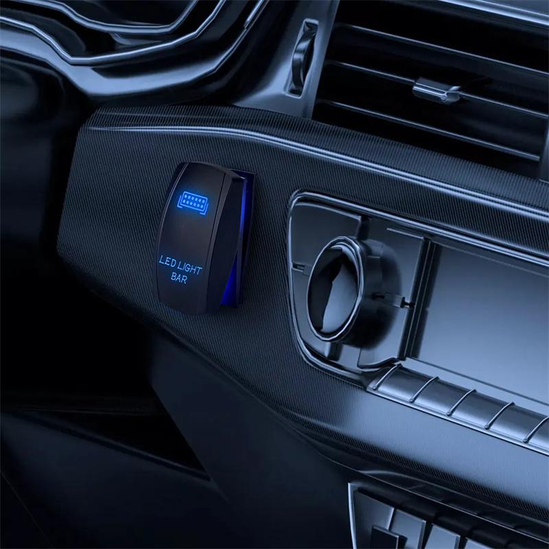 1 Satz 12V LED Arbeitsscheinwerferleiste Laser Wippschalter Kabelbausatz 40A Relais Sicherungssatz 3-Pin Kabel Adapter Buchsen Autozubehör