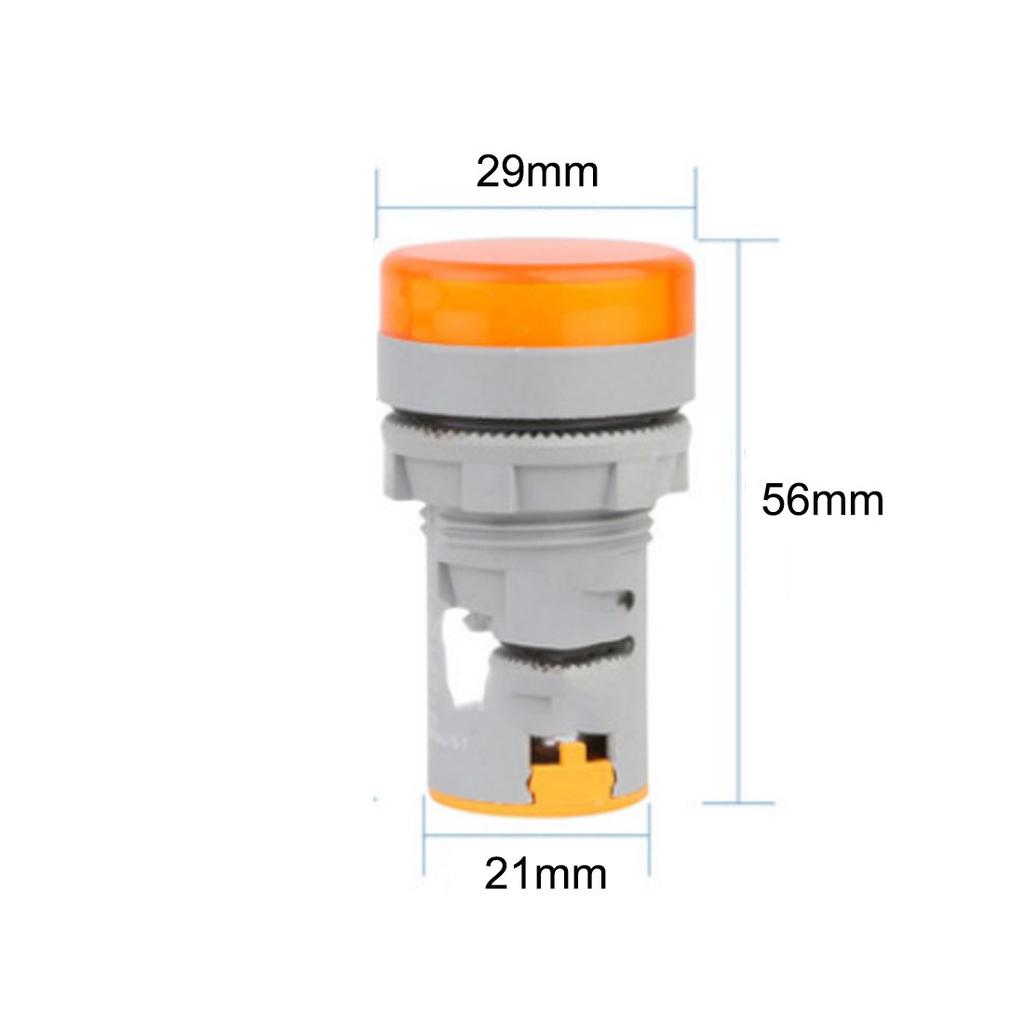 Mini 22MM AC 60-500V LED Voltmeter Voltage Meter Indicator Pilot Light ATF