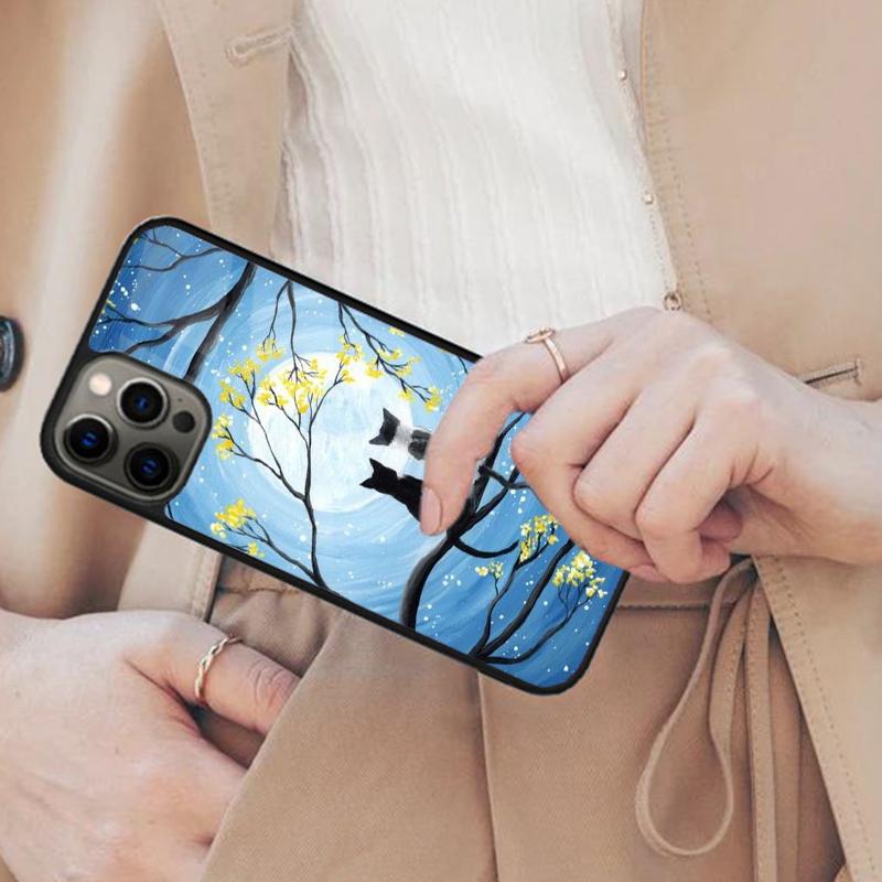 

Cat Painting Art Splatter Magnetic Phone Case For APPLE iPhone 17 Air 16 14 13 12 Pro Max 15 Plus Wireless Charge MagSafe Cover iPhone 14