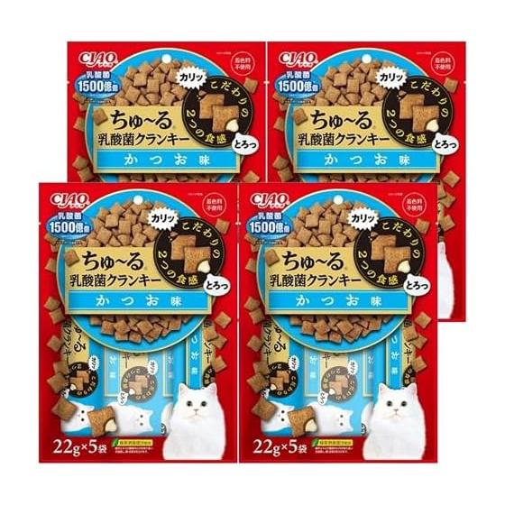 CIAO Churu Lactic Acid Bacteria Cranky Bonito Flavor 22g x 5 Bags Set of 4 Bonito Cat