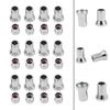 TR413 Chrome Car Truck Tire Wheel Tyre Valve Stem Hex W/ Sleeve Covers Hot Sale Left Right Front Rear Auto Accessories