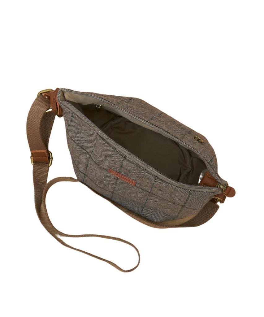 Toleur Tola Wool Check Shoulder Bag, Gray, Women's, Natural Color, 13006-GY