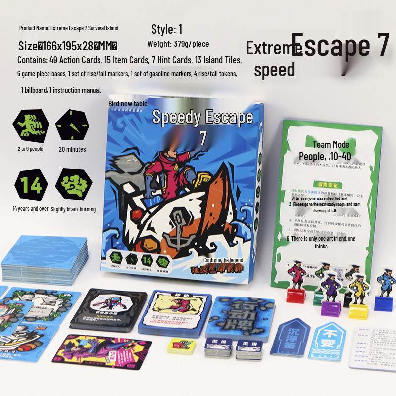 Rapid Escape Strategy: Family Party Tabletop Game for Kids and Adults