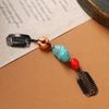 Tibetan Natural Stone Woven Hairpin Retro Personalized Niche Edge Clip Hair Accessories Tibetan Exotic Women's Headdress