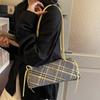 Einfache Stil-Streifen-Karos-Schultertaschen Vielseitig Langlebiger Riemen Unterarmtasche Reisen