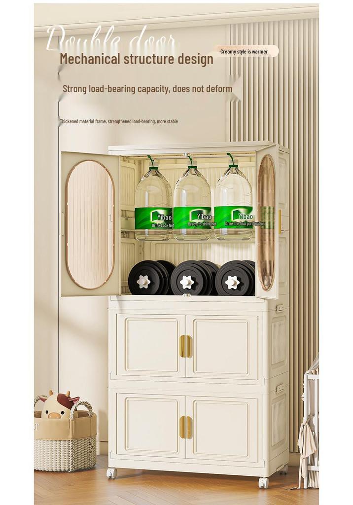 Foldable Wardrobe & Storage Organizer for Baby Clothes, Snacks, Toys, and More