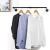 Arara de Roupas Montada na Parede Estilo Industrial para Homens e Mulheres