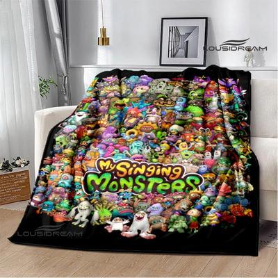 Hra My Singing Monsters potištěná deka Flange Teplá deka na piknik Měkká a pohodlná deka Dárek k narozeninám