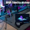 RGB USB Condenser Microphone with Desktop Tripod Stand for Gaming & Live Streaming