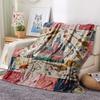 1 Pezzo Coperta in Flanella con Stampa Cartone Animato, Alta Qualità Confortevole per Tutte le Stagioni, Decorazione per la Casa, Calore e Comfort, Perfetta per Regalo di Natale Compleanno
