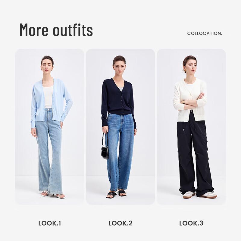 Navigare Women's V-Neck Knit Cardigan