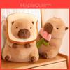 Adorabile Capibara Peluche Toast Animale di Peluche Coccoloso Bambola per Bambine Perfetto per Dormire 30cm