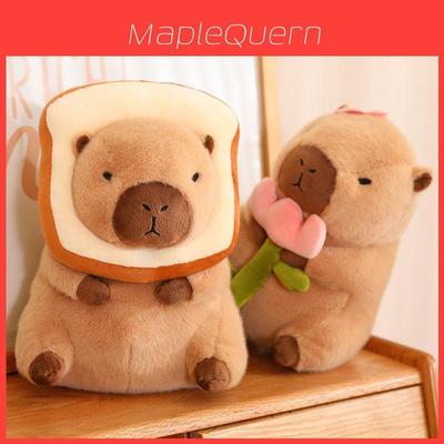 Sevimli Tost Kapibara Peluş Oyuncak Sarılabilir Dolgulu Hayvan Bebek Kızlar İçin Uyku İçin Mükemmel 30cm