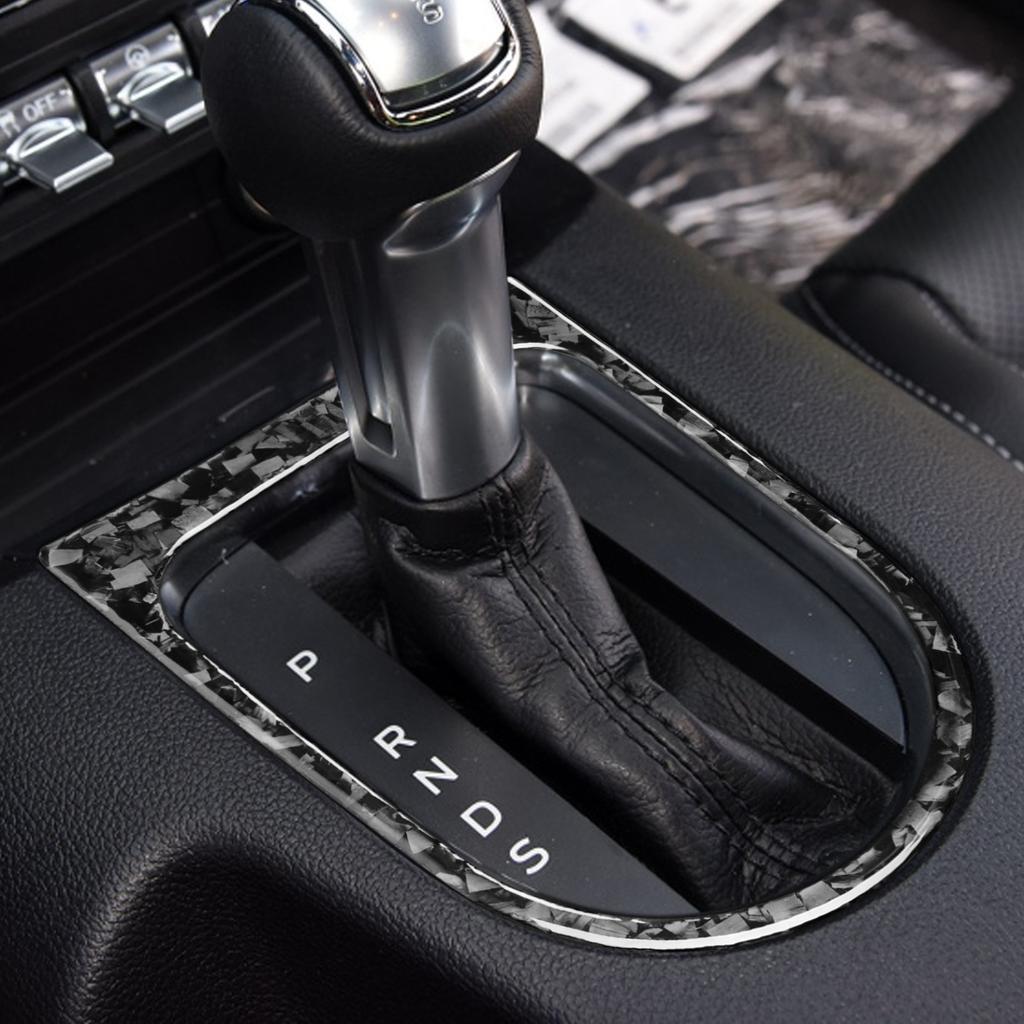 Carbon Fiber For Ford Mustang 15-20 CD Air Conditioning Control Panel Gear Panel Air Panel car Sticker cover Car