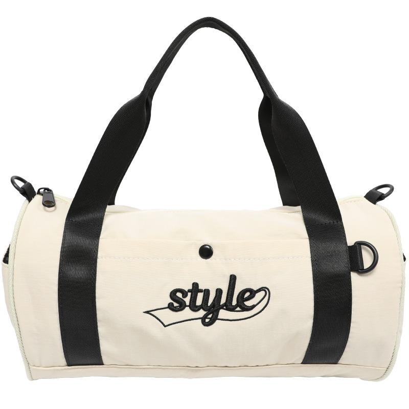 Waterproof Nylon Crossbody Bag Spring/Summer Boston Cylinder Bag Horizontal Pillow Bag Fashion Handbag