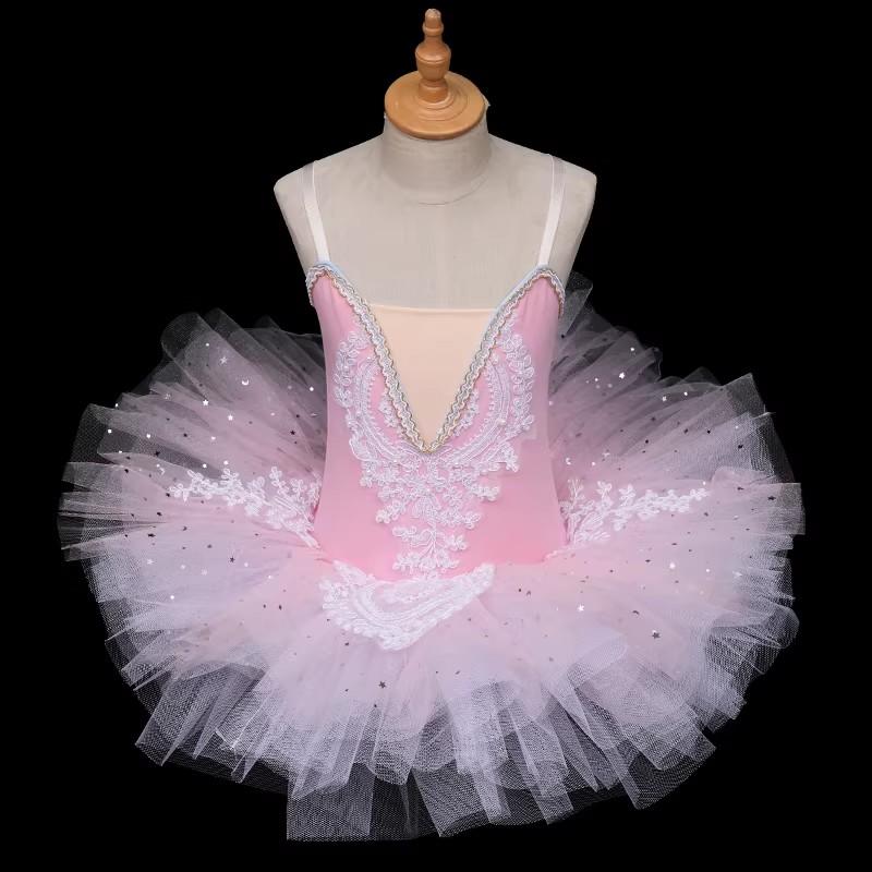 Fashion Ballet Dress Stage Performance Costume Girl's Ballerina Outfit Children's Clothes Ballet Dance Wear Summer Dresses