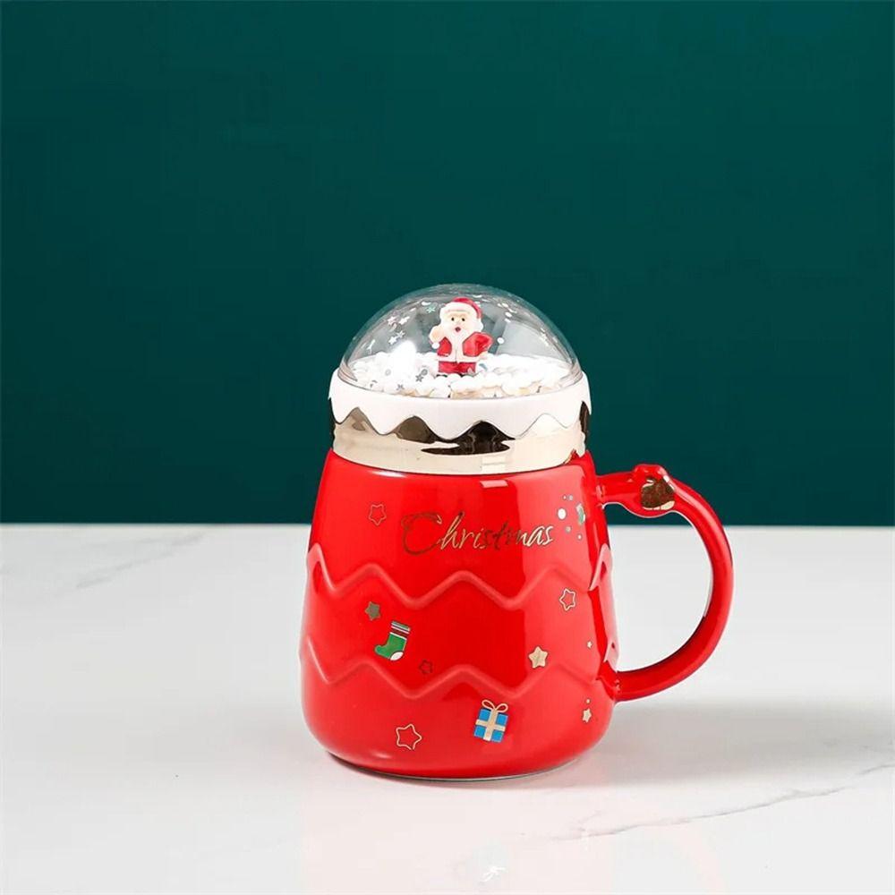 

Santa Claus Coffee Mug Leak-Proof Insulated Cup Creative Coffee Cup красный