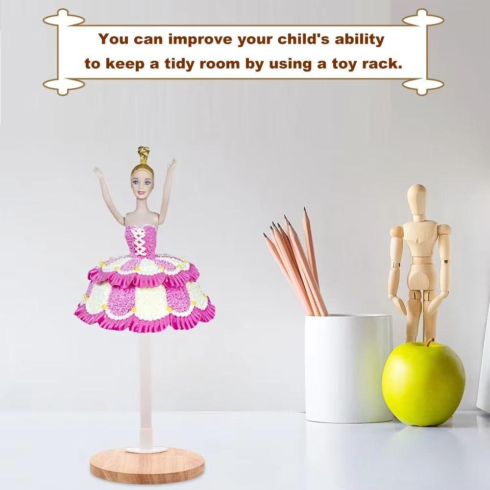 Wooden Base Doll Display Holder Figure Models Action Figure Stand Doll Stands  Home Decoration
