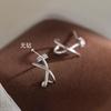 Cross Nail Stud Earrings Temperament Korean Version 2025 New Trendy Earrings Premium Earrings