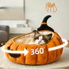 Halloween Pumpkin Cute Large Cat Nest Sofa Winter Pet Tent Cave Bed for Dogs Pet Supplies Kennel Cat House Cozy Cat Cushion Beds