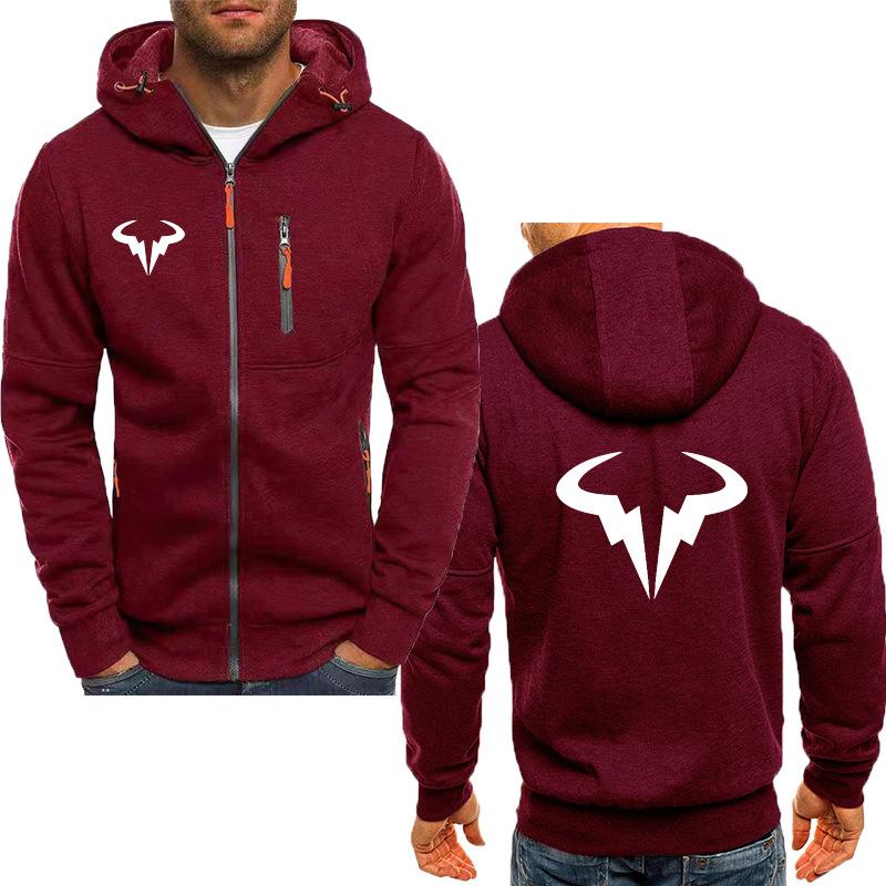 

Модная мужская толстовка с капюшоном с принтом Рафаэля Надаля, удобная толстовка с капюшоном L