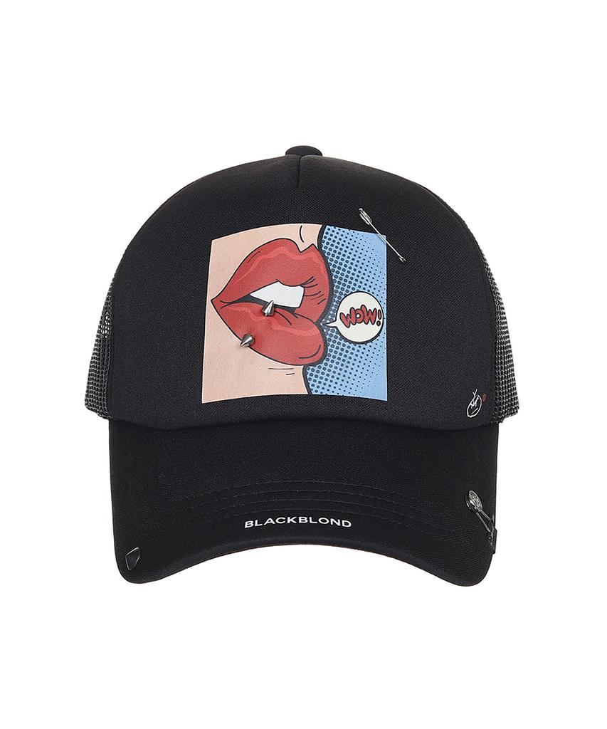 BLACKBLOND Bbdi Pop Clash Trucker Mesh Cap Dark Version (Black)